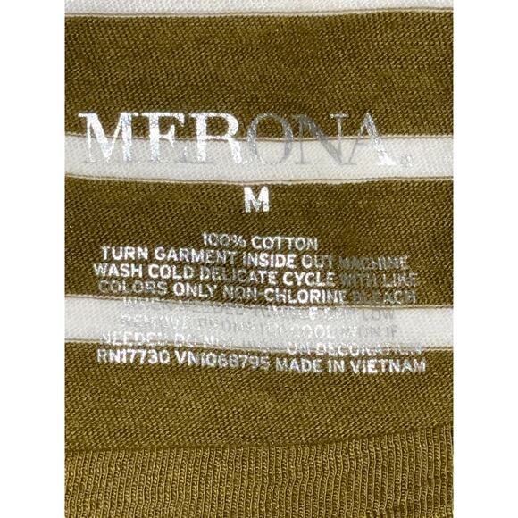 Merona‎ NWT Striped Top w/ Sequin Shoulders - Size M - Picture 4 of 9